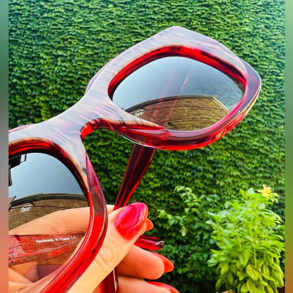Thierry Lasry Intimacy Red Cat-Eye Sunglasses $485 Brand New! - Picture 11 of 15